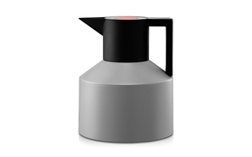Geo vacuum flask black grey sideview